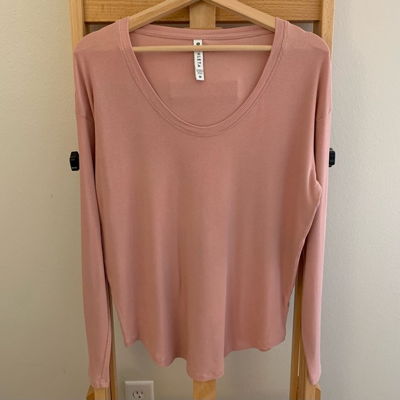 Athleta Cloudlight Rib Stratus Top in Mauve Pink - Picture 3 of 13